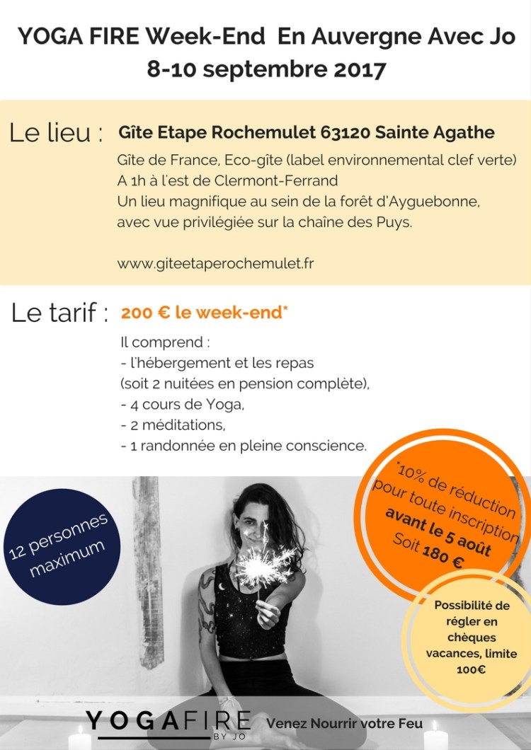 Week-End auvergne Yoga Avec Jo